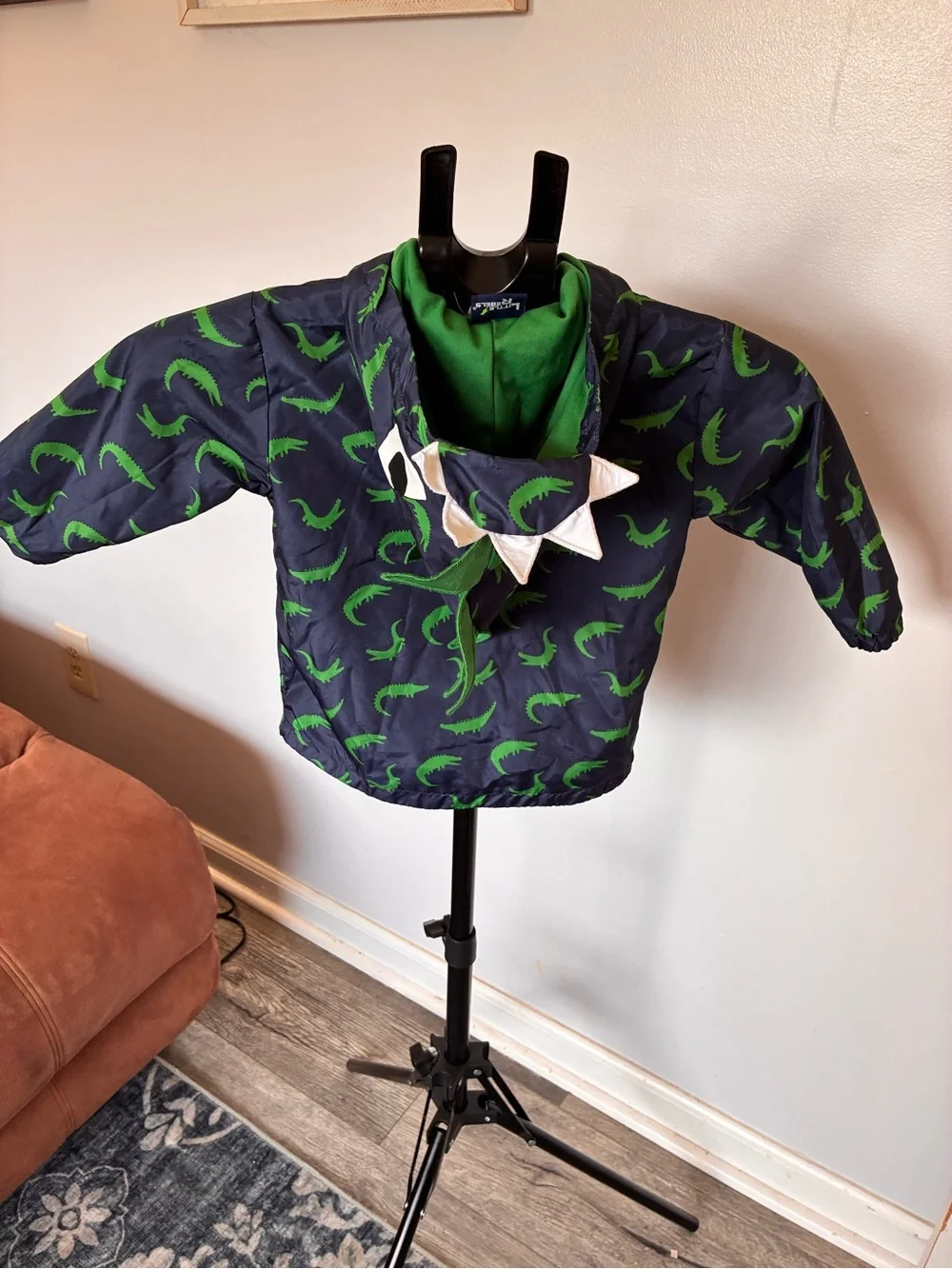 Little rebel navy hooded